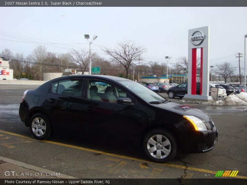 Super Black / Charcoal/Steel 2007 Nissan Sentra 2.0