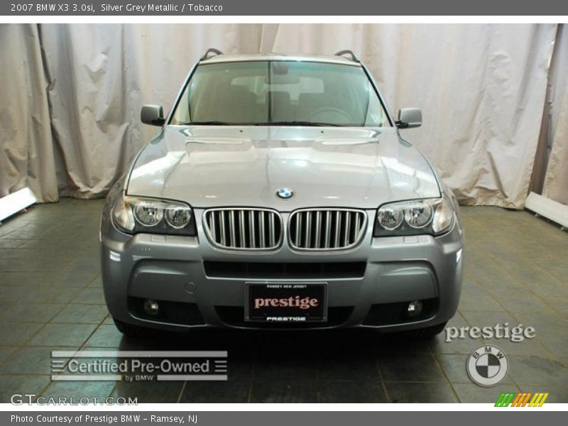 Silver Grey Metallic / Tobacco 2007 BMW X3 3.0si
