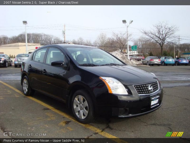 Super Black / Charcoal/Steel 2007 Nissan Sentra 2.0