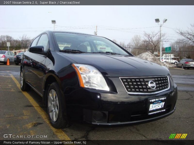 Super Black / Charcoal/Steel 2007 Nissan Sentra 2.0