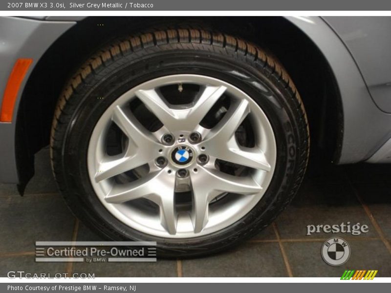Silver Grey Metallic / Tobacco 2007 BMW X3 3.0si