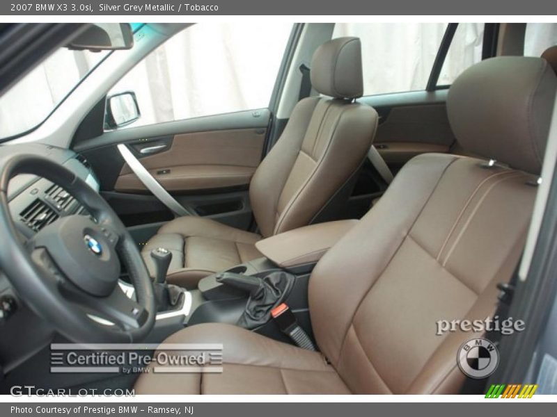 Silver Grey Metallic / Tobacco 2007 BMW X3 3.0si