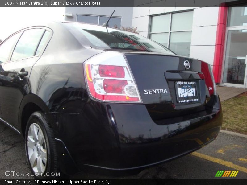 Super Black / Charcoal/Steel 2007 Nissan Sentra 2.0