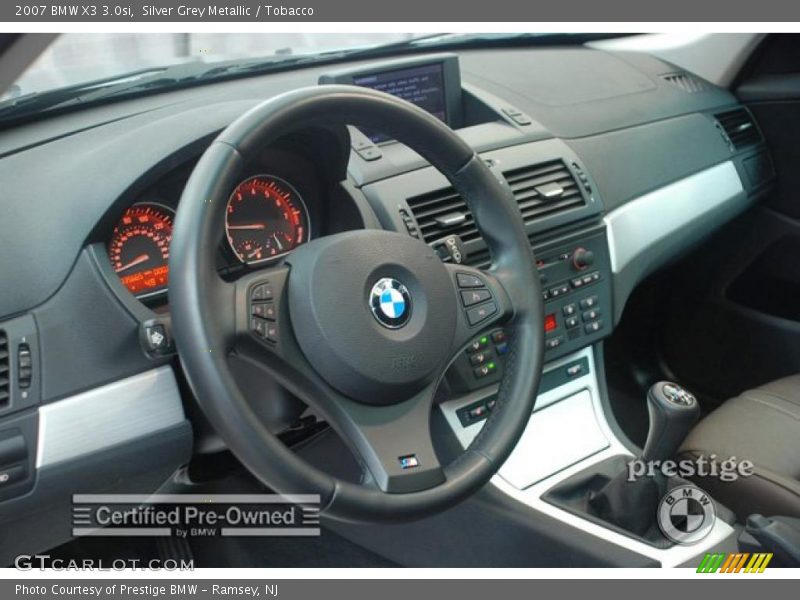 Silver Grey Metallic / Tobacco 2007 BMW X3 3.0si