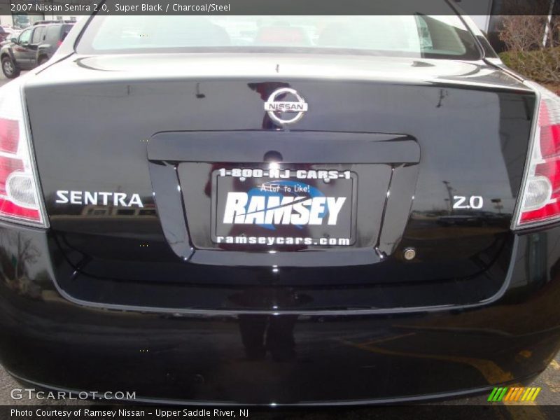 Super Black / Charcoal/Steel 2007 Nissan Sentra 2.0