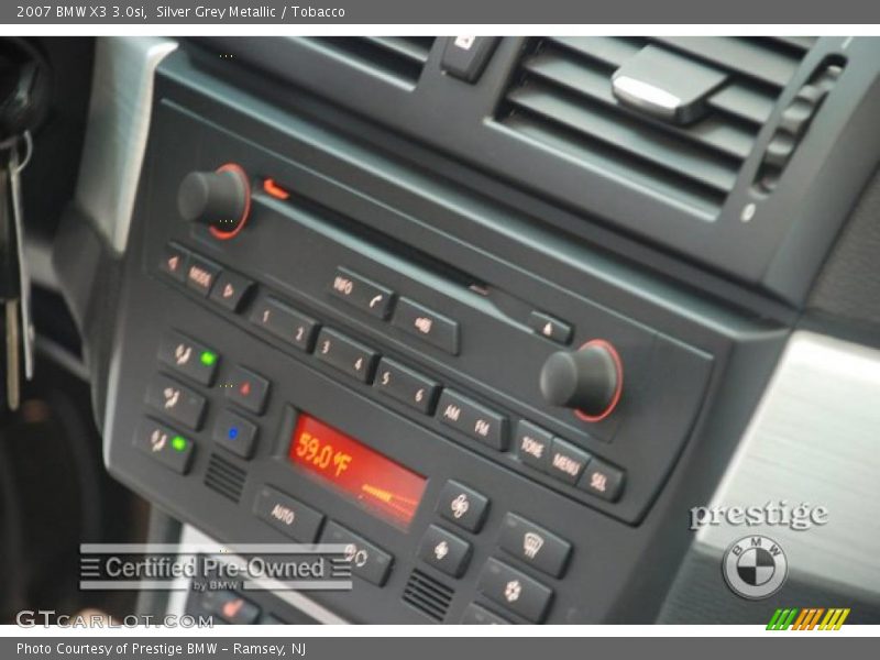 Silver Grey Metallic / Tobacco 2007 BMW X3 3.0si