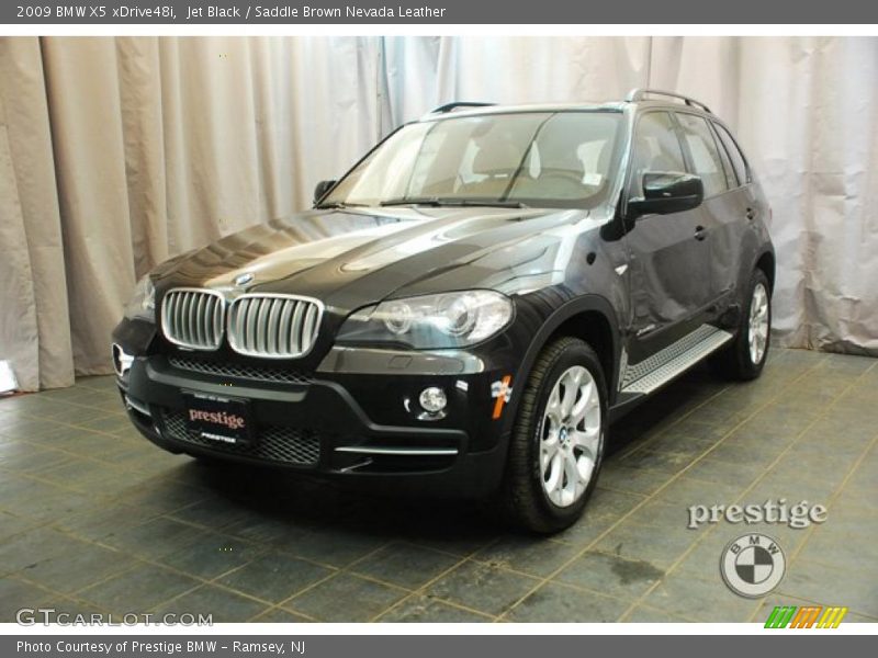 Jet Black / Saddle Brown Nevada Leather 2009 BMW X5 xDrive48i