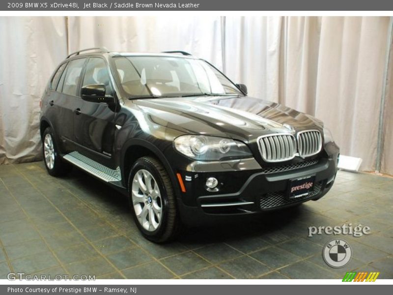 Jet Black / Saddle Brown Nevada Leather 2009 BMW X5 xDrive48i