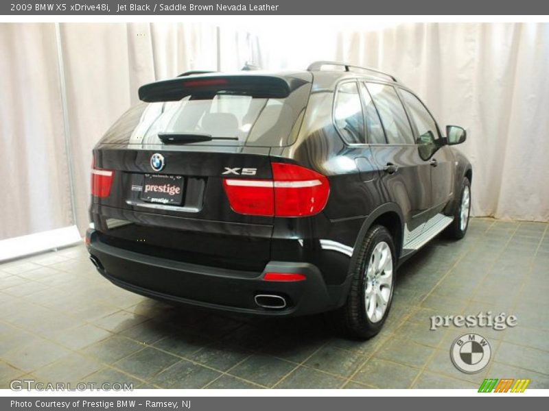 Jet Black / Saddle Brown Nevada Leather 2009 BMW X5 xDrive48i