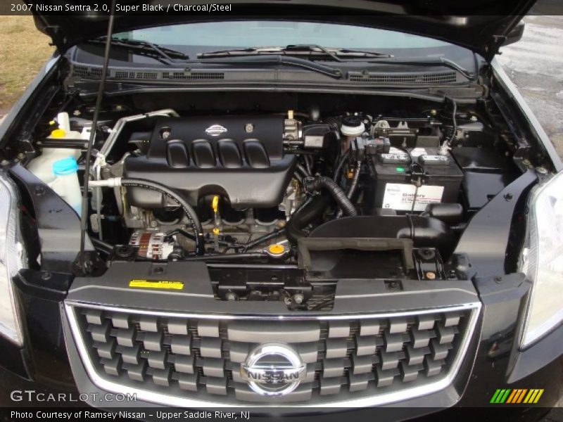 Super Black / Charcoal/Steel 2007 Nissan Sentra 2.0