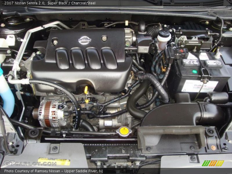 Super Black / Charcoal/Steel 2007 Nissan Sentra 2.0