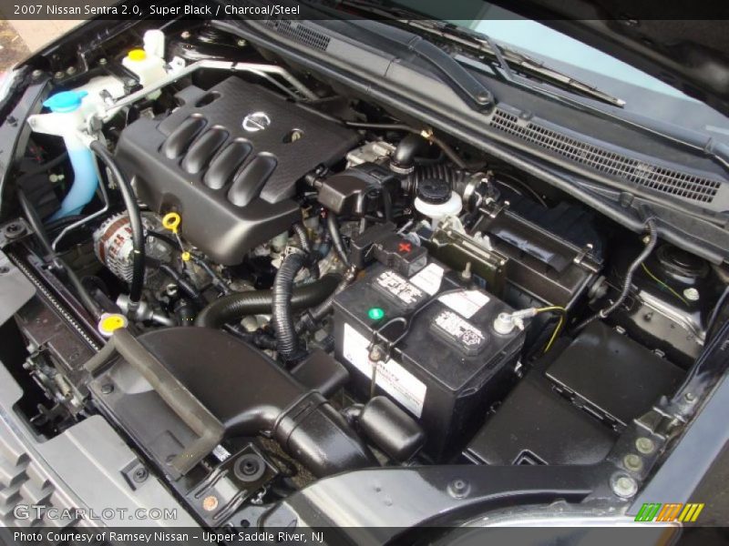 Super Black / Charcoal/Steel 2007 Nissan Sentra 2.0