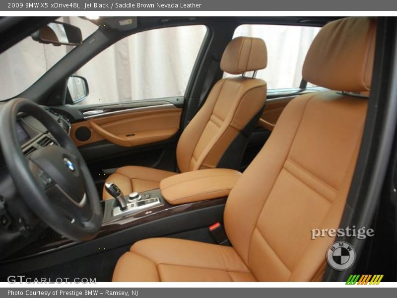 Jet Black / Saddle Brown Nevada Leather 2009 BMW X5 xDrive48i