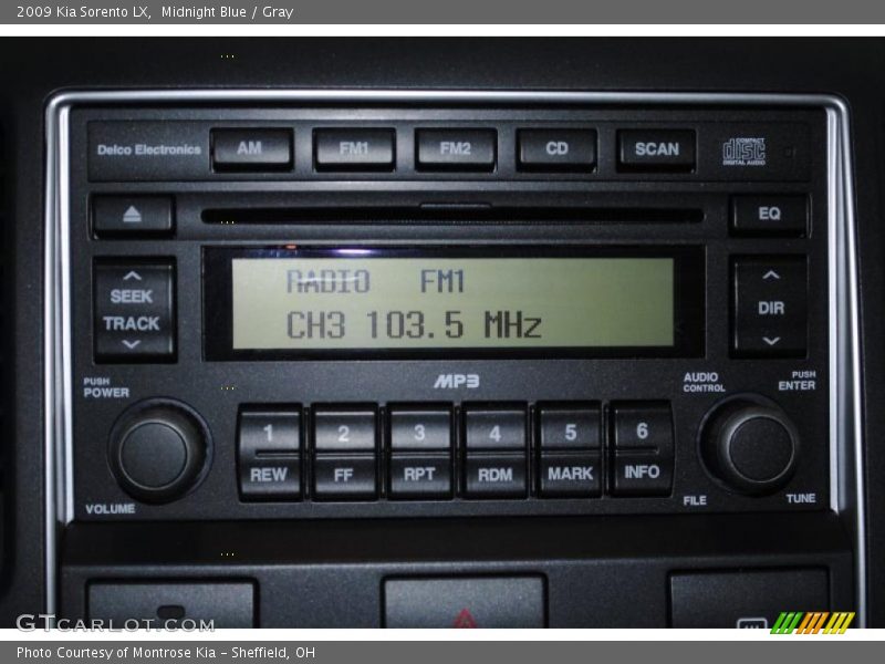 Midnight Blue / Gray 2009 Kia Sorento LX