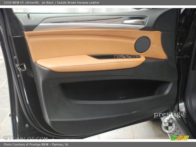 Jet Black / Saddle Brown Nevada Leather 2009 BMW X5 xDrive48i