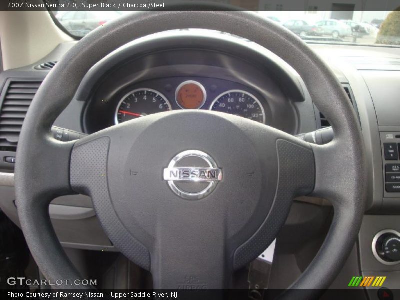 Super Black / Charcoal/Steel 2007 Nissan Sentra 2.0