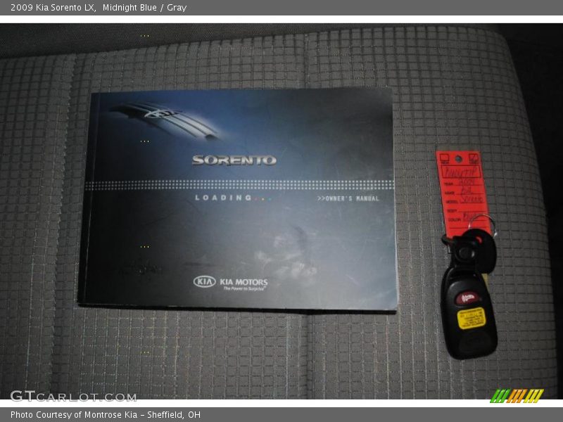 Midnight Blue / Gray 2009 Kia Sorento LX