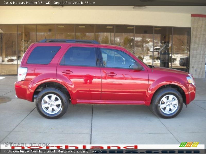 Sangria Red Metallic / Stone 2010 Mercury Mariner V6 4WD