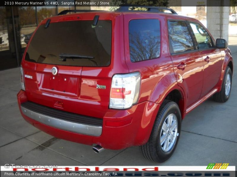 Sangria Red Metallic / Stone 2010 Mercury Mariner V6 4WD