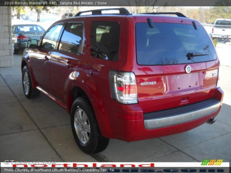 Sangria Red Metallic / Stone 2010 Mercury Mariner V6 4WD