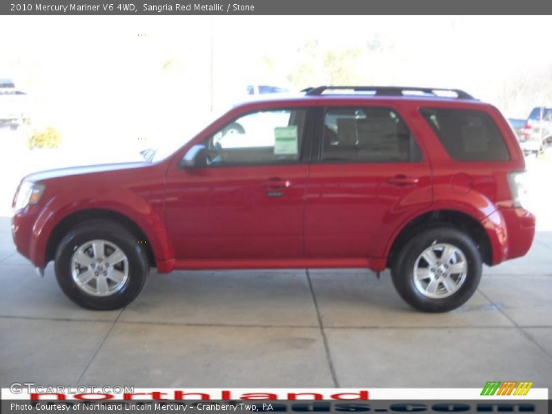 Sangria Red Metallic / Stone 2010 Mercury Mariner V6 4WD