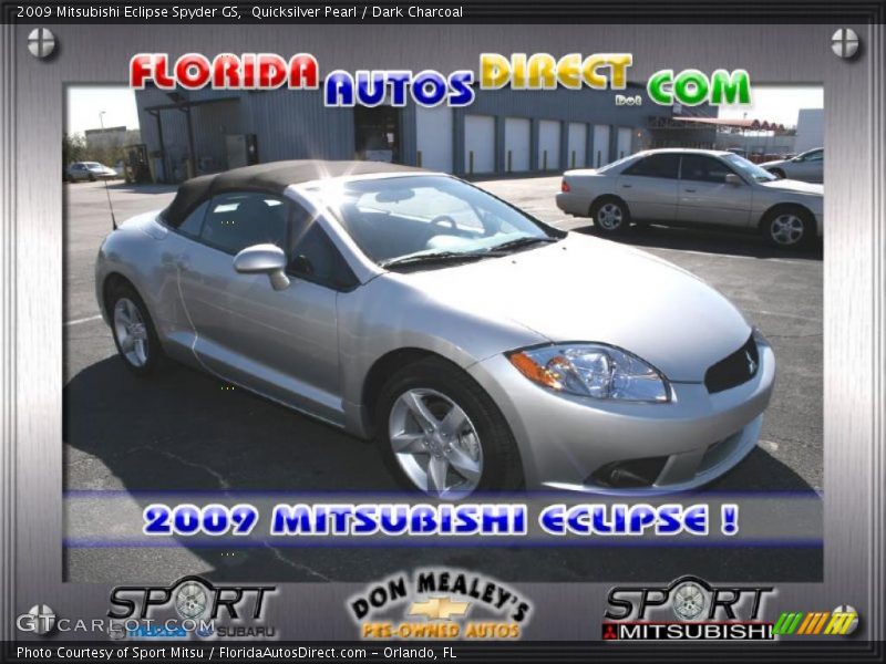 Quicksilver Pearl / Dark Charcoal 2009 Mitsubishi Eclipse Spyder GS