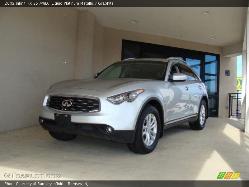 Liquid Platinum Metallic / Graphite 2009 Infiniti FX 35 AWD