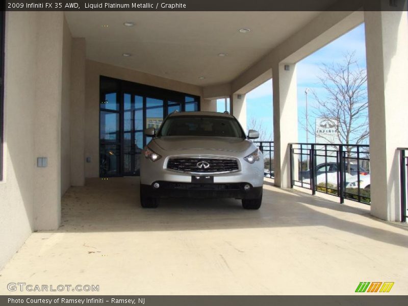 Liquid Platinum Metallic / Graphite 2009 Infiniti FX 35 AWD