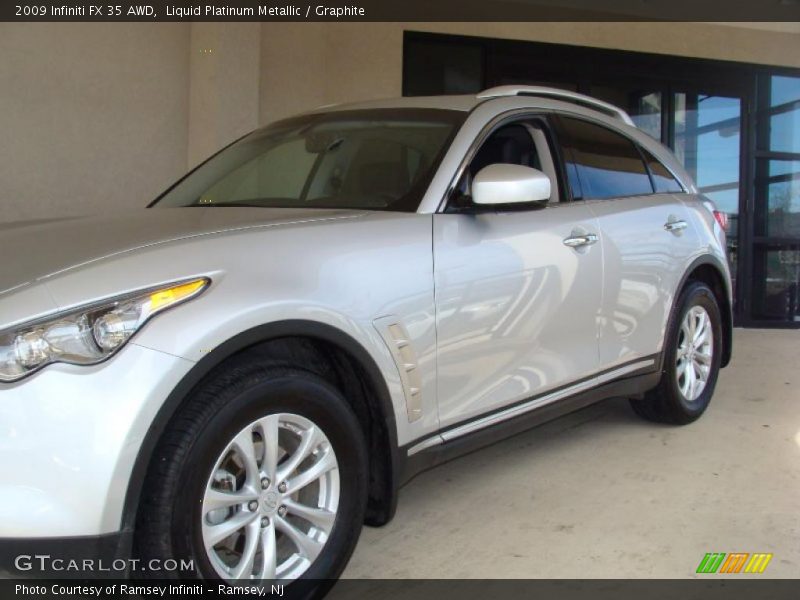 Liquid Platinum Metallic / Graphite 2009 Infiniti FX 35 AWD