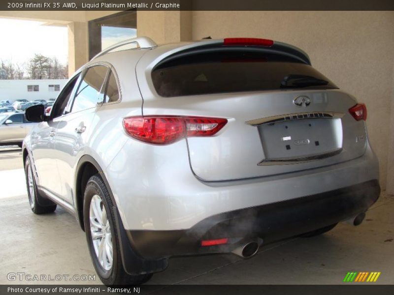 Liquid Platinum Metallic / Graphite 2009 Infiniti FX 35 AWD