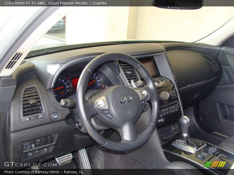 Liquid Platinum Metallic / Graphite 2009 Infiniti FX 35 AWD