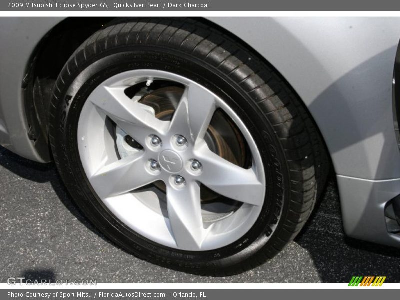 Quicksilver Pearl / Dark Charcoal 2009 Mitsubishi Eclipse Spyder GS