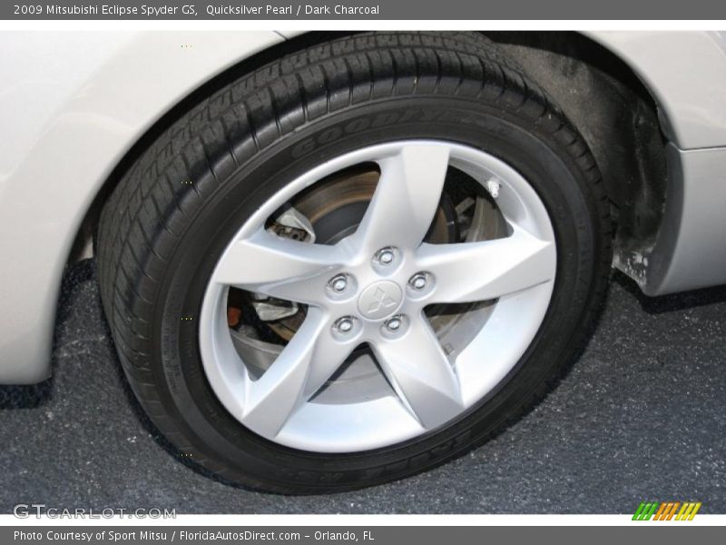 Quicksilver Pearl / Dark Charcoal 2009 Mitsubishi Eclipse Spyder GS
