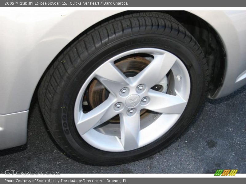 Quicksilver Pearl / Dark Charcoal 2009 Mitsubishi Eclipse Spyder GS