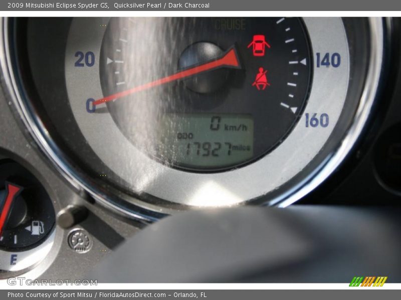 Quicksilver Pearl / Dark Charcoal 2009 Mitsubishi Eclipse Spyder GS