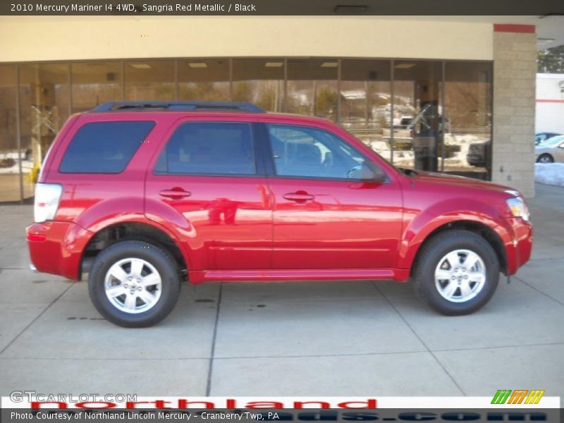 Sangria Red Metallic / Black 2010 Mercury Mariner I4 4WD