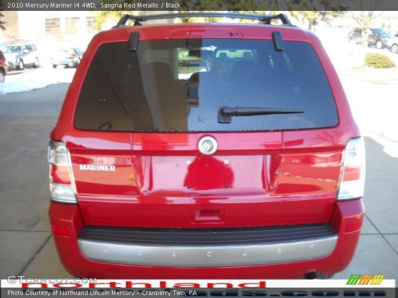 Sangria Red Metallic / Black 2010 Mercury Mariner I4 4WD