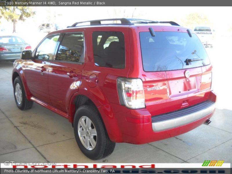 Sangria Red Metallic / Black 2010 Mercury Mariner I4 4WD