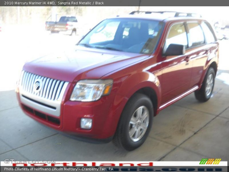 Sangria Red Metallic / Black 2010 Mercury Mariner I4 4WD