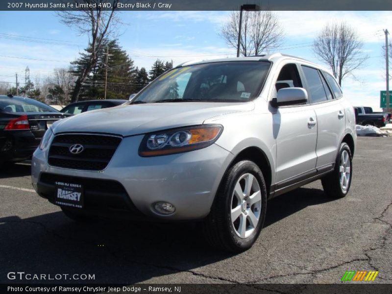 Ebony Black / Gray 2007 Hyundai Santa Fe Limited 4WD