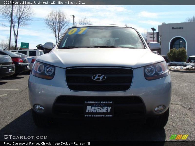 Ebony Black / Gray 2007 Hyundai Santa Fe Limited 4WD