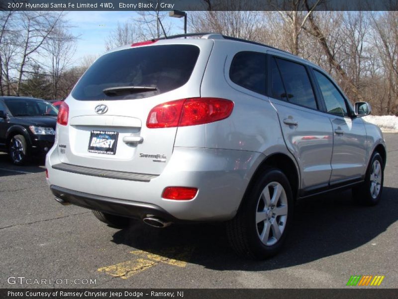 Ebony Black / Gray 2007 Hyundai Santa Fe Limited 4WD
