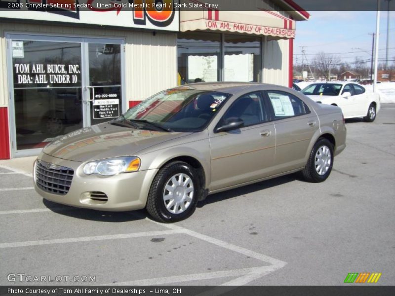 Linen Gold Metallic Pearl / Dark Slate Gray 2006 Chrysler Sebring Sedan