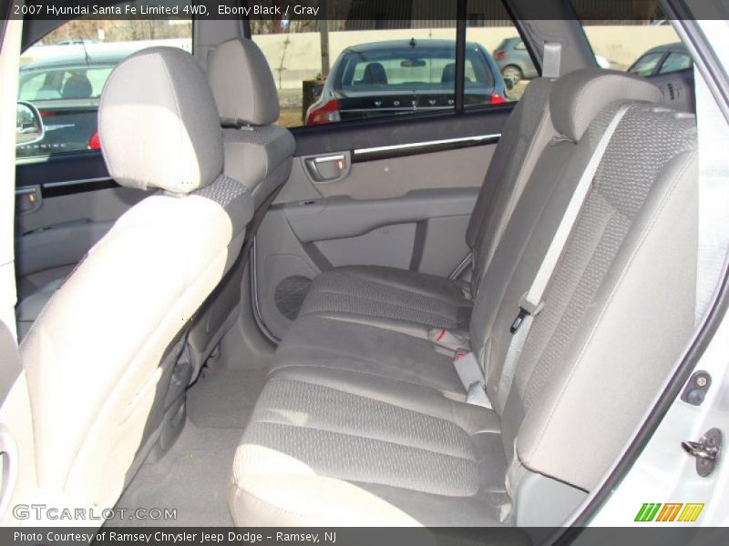 Ebony Black / Gray 2007 Hyundai Santa Fe Limited 4WD
