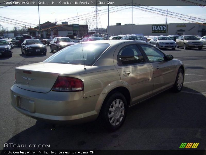 Linen Gold Metallic Pearl / Dark Slate Gray 2006 Chrysler Sebring Sedan