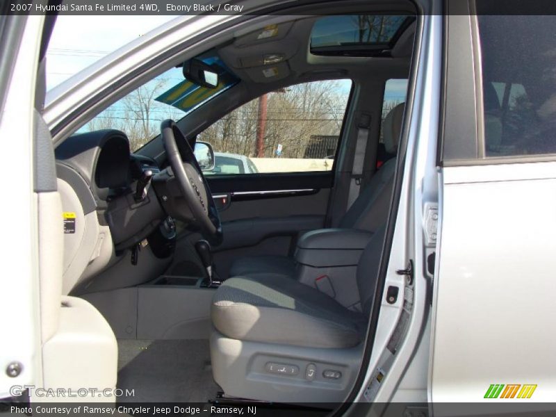 Ebony Black / Gray 2007 Hyundai Santa Fe Limited 4WD