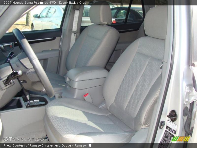 Ebony Black / Gray 2007 Hyundai Santa Fe Limited 4WD