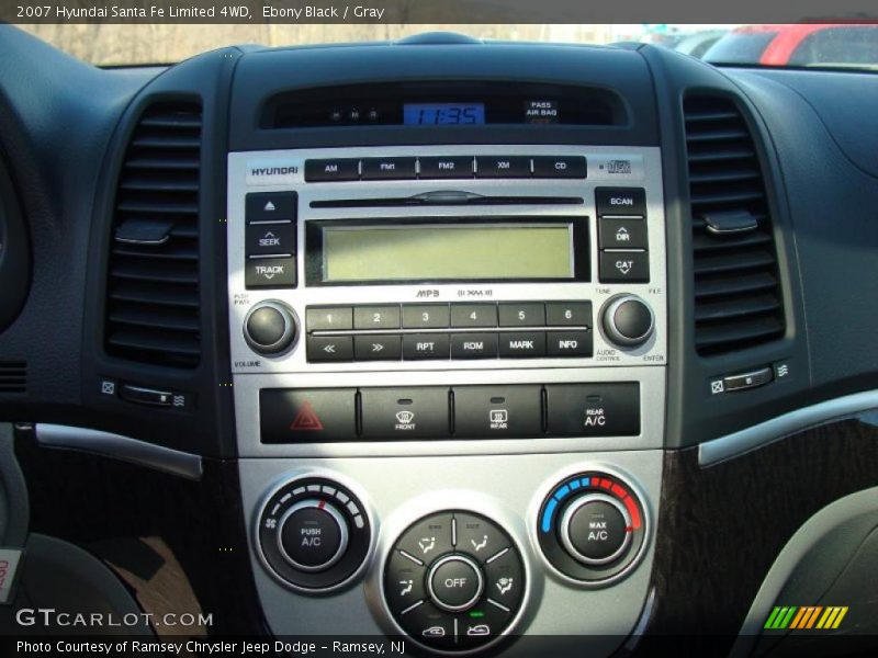 Ebony Black / Gray 2007 Hyundai Santa Fe Limited 4WD