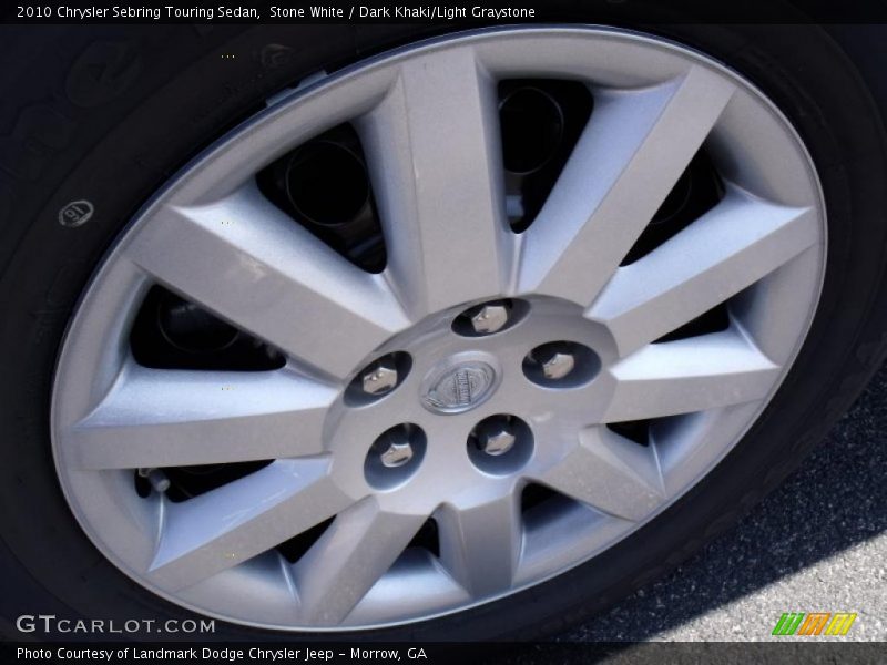 Stone White / Dark Khaki/Light Graystone 2010 Chrysler Sebring Touring Sedan