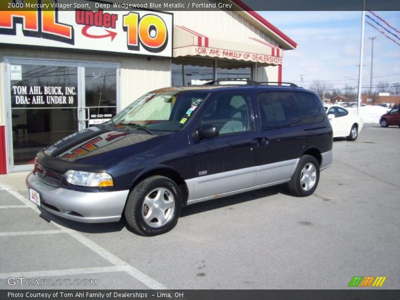 Deep Wedgewood Blue Metallic / Portland Grey 2000 Mercury Villager Sport